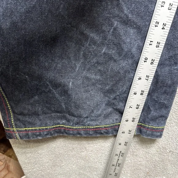 Coogi Men's 44x33 Baggy Jeans Dark Wash Wide Leg‎ Embroidered Hip Hop Denim